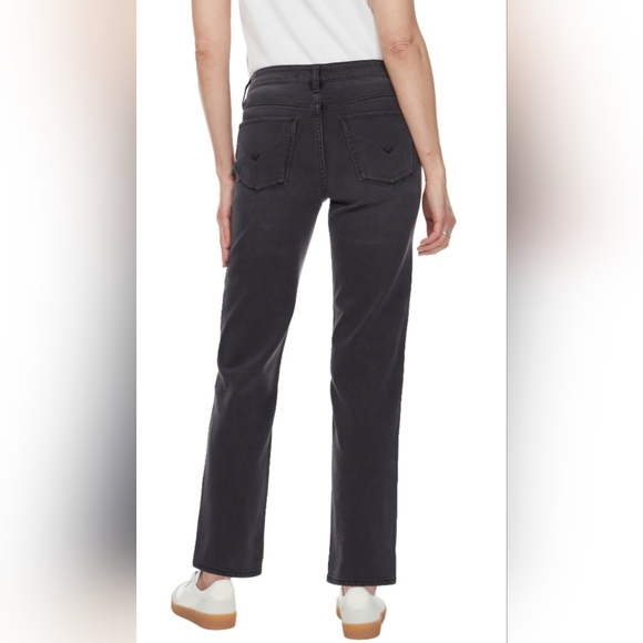 NEW! Hudson Black Wash Straight Leg Mid Rise Jeans - Picture 3 of 13